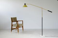 Stilux Milano Stilux adjustable floor lamp with painted metal shade and marble base - 2129958