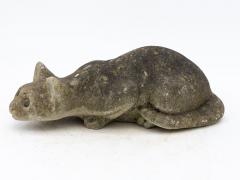 Stone Cat Garden Ornament 20th Century French - 3971724