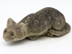 Stone Cat Garden Ornament 20th Century French - 3971729