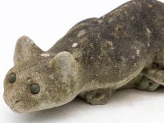 Stone Cat Garden Ornament 20th Century French - 3971730