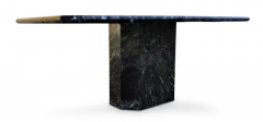 Stone International Large Rectangular Rosso Levanto Marble Dining Table Black Green Red - 3070087