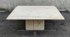 Stone International Stone International Italian Travertine Marble Coffee Table Mid Century Modern - 3617216