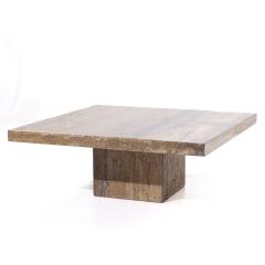 Stone International Stone International Mid Century Marble Coffee Table - 3918244