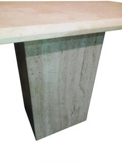 Stone International Stone International Post Modern Elegant Tall Narrow Travertine Console Table MCM - 3101895