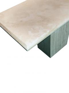 Stone International Stone International Post Modern Elegant Tall Narrow Travertine Console Table MCM - 3101896