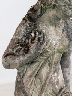 Stone Weathered Garden Statue of Maiden or Goddess England Mid 20th C - 4562175