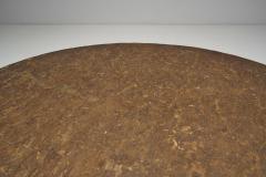 Stone and Iron Pedestal Coffee Table Europe ca 1950s - 3220294