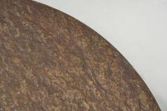 Stone and Iron Pedestal Coffee Table Europe ca 1950s - 3220296