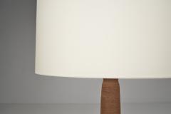 Stoneware Floor Lamp with Abstract Relief Pattern Scandinavia Mid 20th Century - 4556340