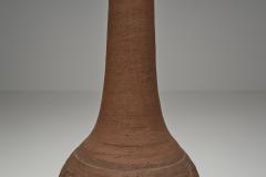 Stoneware Floor Lamp with Abstract Relief Pattern Scandinavia Mid 20th Century - 4561693