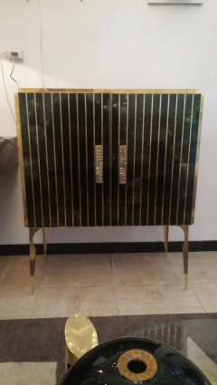 Storage Cabinet in Murano Glass and Brass - 3008078