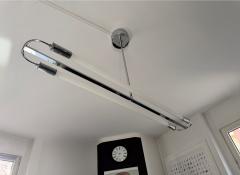 Streamline Moderne Ceiling lamp chrome and Neon tubes Germany circa 1935 - 4599067
