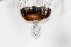 Striking Modern Venetian 10 Arm Crystal Chandelier Contemporary - 4587009
