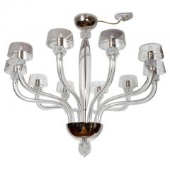 Striking Modern Venetian 10 Arm Crystal Chandelier Contemporary - 4587025
