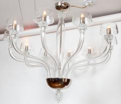 Striking Modern Venetian 10 Arm Crystal Chandelier Contemporary - 4587030