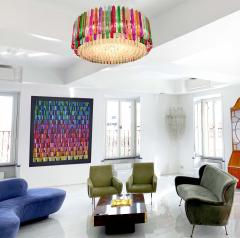 Striking Multicolor Triedi Crystal Prism Chandelier - 1984901