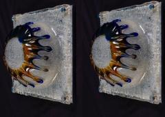 Striking Original Pair of Patchwork Sconces by Toni Zuccheri for Venini 1970s - 2706173