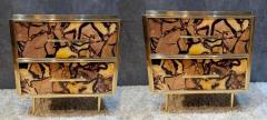 Striking Pair of Mid Century style Night Stands or Side Tables - 3216097