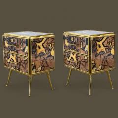 Striking Pair of Mid Century style Night Stands or Side Tables - 4732720