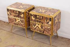 Striking Pair of Mid Century style Night Stands or Side Tables - 4732727