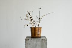 Striped Antique Vase in Solid Wood 19th Century - 4396369