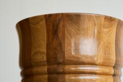 Striped Antique Vase in Solid Wood 19th Century - 4396380