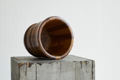 Striped Antique Vase in Solid Wood 19th Century - 4582479