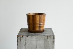 Striped Antique Vase in Solid Wood 19th Century - 4582484
