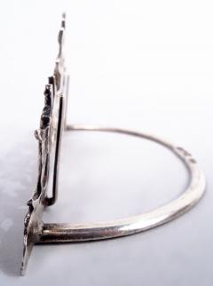 Stuart Clifford Set of 4 English Victorian Sterling Silver Fox Hunt Place Card Holders - 4424388