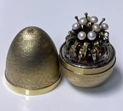 Stuart Devlin Stuart Devlin Silver Gilt Surprise Egg London 1977 - 3259791
