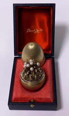 Stuart Devlin Stuart Devlin Silver Gilt Surprise Egg London 1977 - 3259795