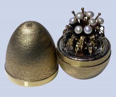 Stuart Devlin Stuart Devlin Silver Gilt Surprise Egg London 1977 - 3259914