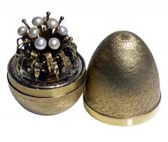 Stuart Devlin Stuart Devlin Silver Gilt Surprise Egg London 1977 - 3259915