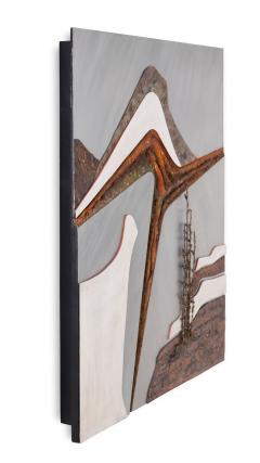 Stuart Mathews Abstract Mid Century Modern Mountain Landscape Wall Sculpture - 4289904