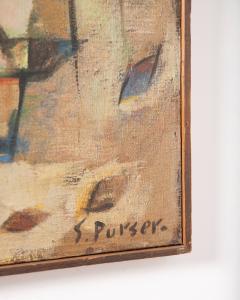 Stuart Robert Purser Five Foot Long Riverboat Oil Painting Mid Century 1949 - 4604584