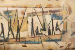 Stuart Robert Purser Five Foot Long Riverboat Oil Painting Mid Century 1949 - 4604589