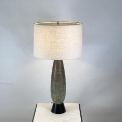 Studio Ceramic Lamp with Custom Linen Shade and Diffuser - 4131583