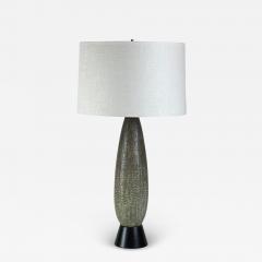 Studio Ceramic Lamp with Custom Linen Shade and Diffuser - 4131705