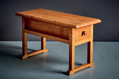 Studio Coffee table in solid curly Maple with double Access Drawer - 4570639