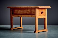 Studio Coffee table in solid curly Maple with double Access Drawer - 4570642