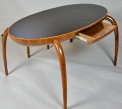 Studio Crafted Spider Leg Oval Writing Desk 1970s - 569592