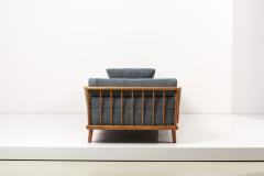 Studio Daybed in Light Blue Romo Fabric Germany 1950s - 2224889