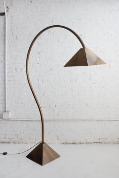 Studio Made Burnished Brass Arc Floor Lamp - 3456805