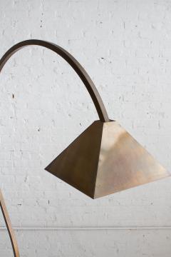 Studio Made Burnished Brass Arc Floor Lamp - 3456811