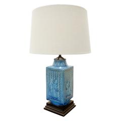 Studio Made Ceramic Table Lamp with Chinese Motifs 1950s - 641230
