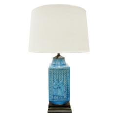 Studio Made Ceramic Table Lamp with Chinese Motifs 1950s - 641231