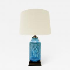 Studio Made Ceramic Table Lamp with Chinese Motifs 1950s - 647587