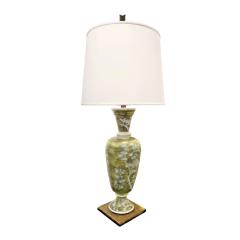 Studio Made French Hand Painted Porcelain Table Lamp 1950s - 641214