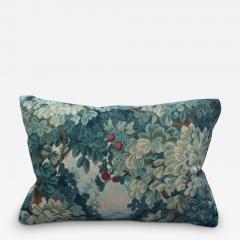 Studio Maison Nurita Colony Marly Blue Linen Velvet Vedure Tapestry Pillow - 3717298