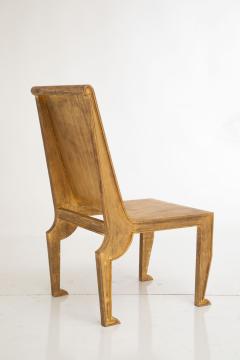 Studio Metal Faux Gold Leaf Patina Occasional Chair - 4390759